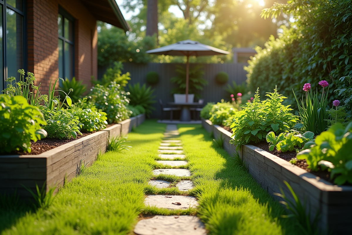 jardin fleuri